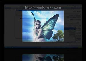 Windows 7 con efectos 3D en el escritorio